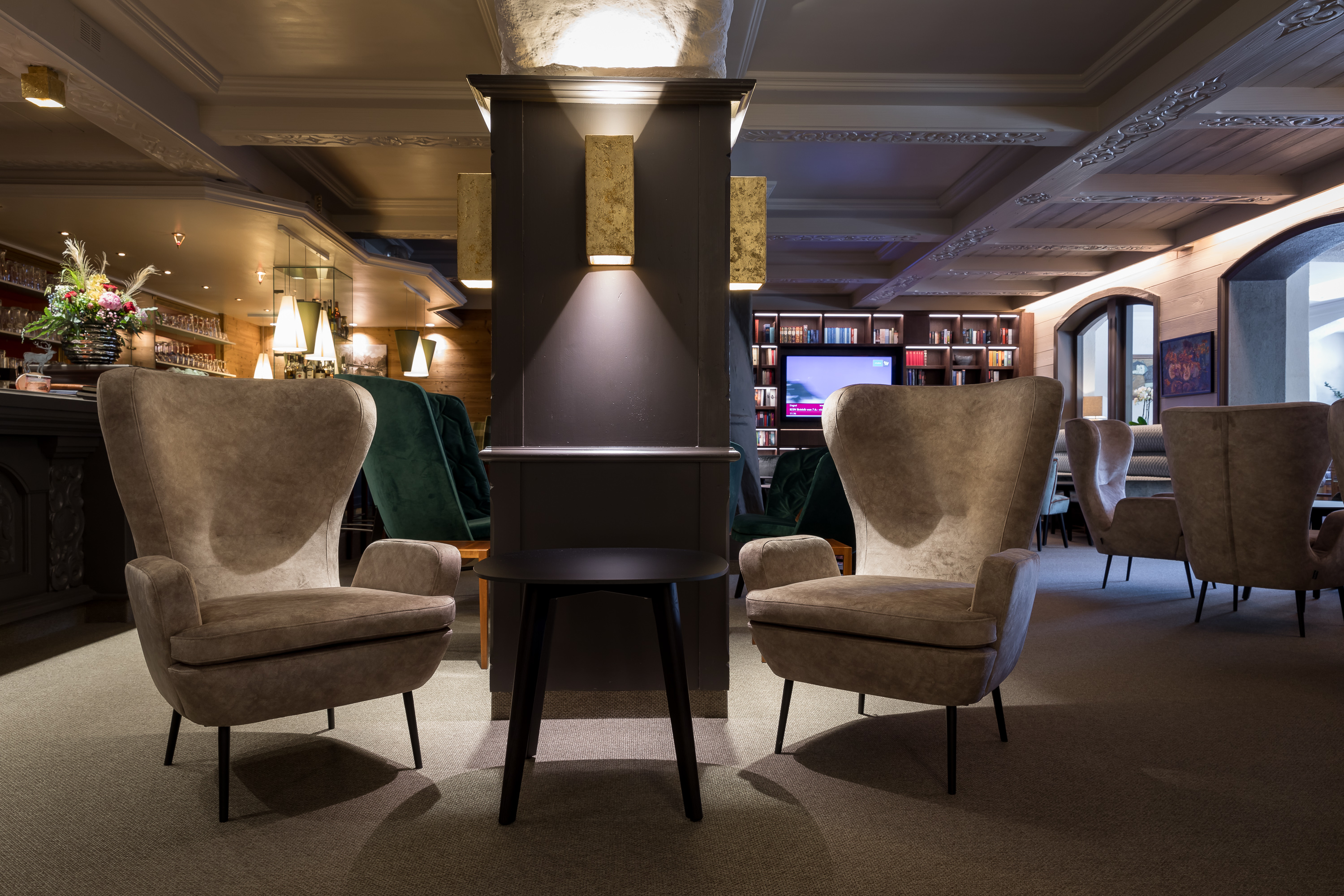 armchair lounge deco by rossin at Alpenhotel Tirolerhof