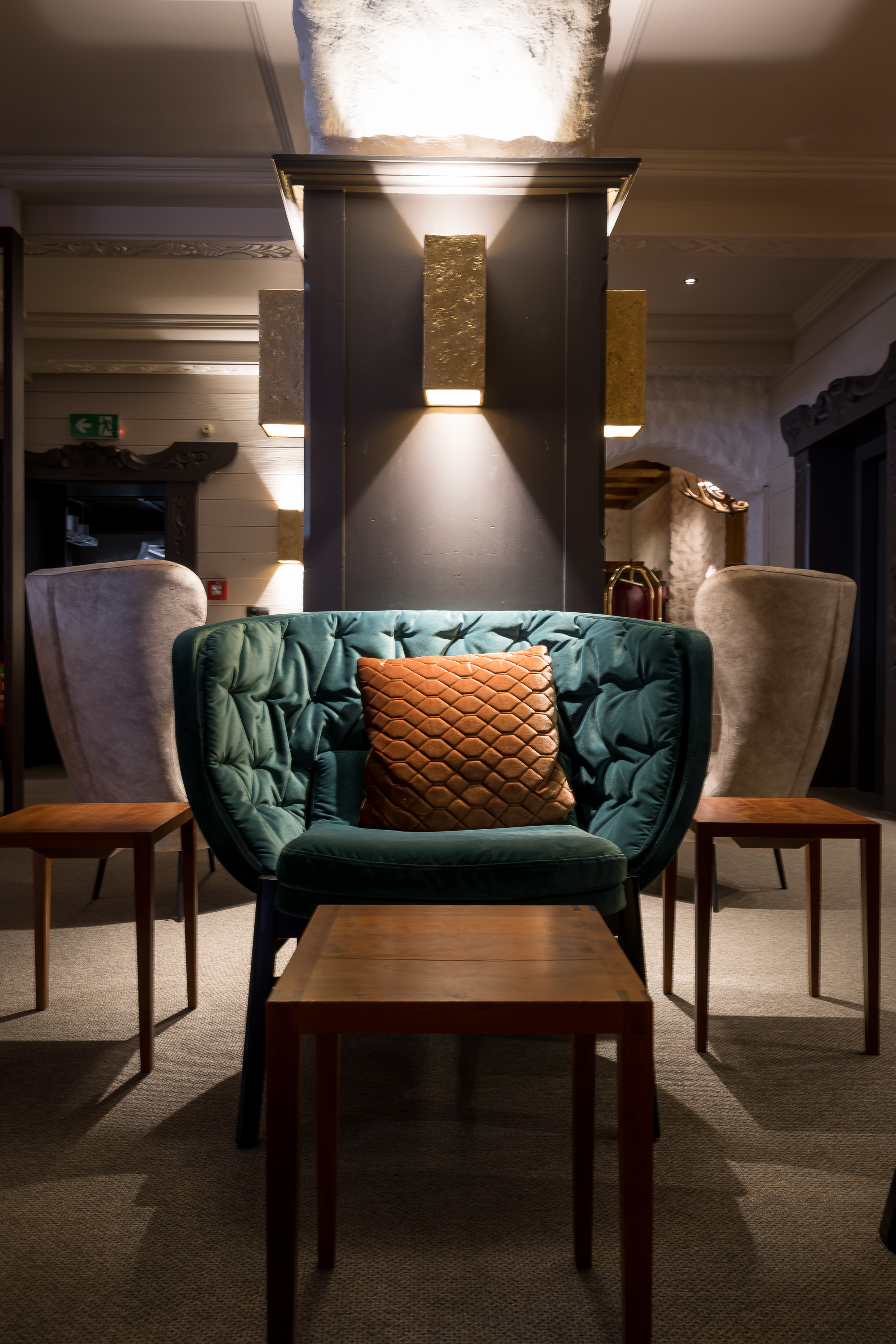 armchair lounge low cleo wood by rossin