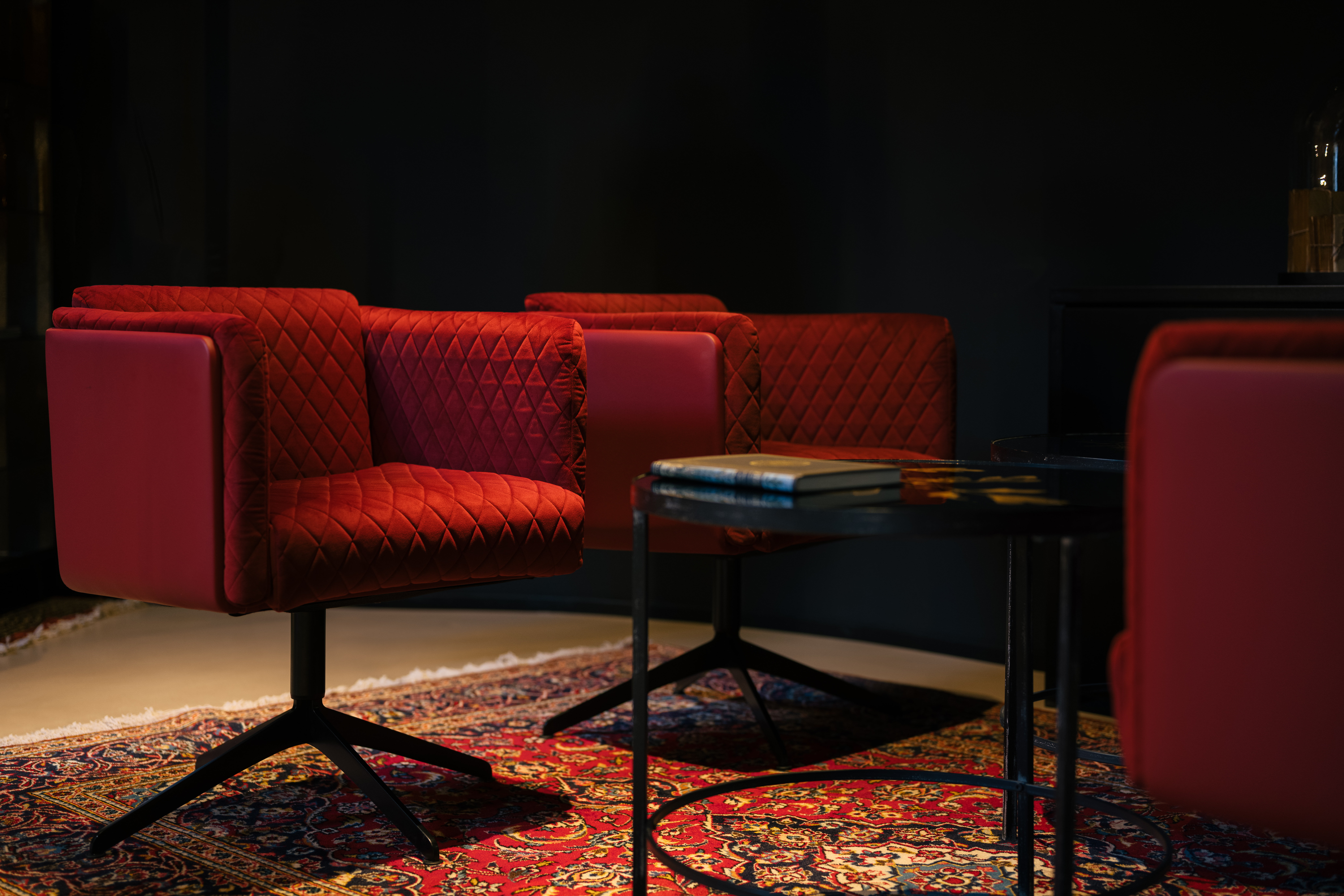 coco armchair by rossin at Manna Resort